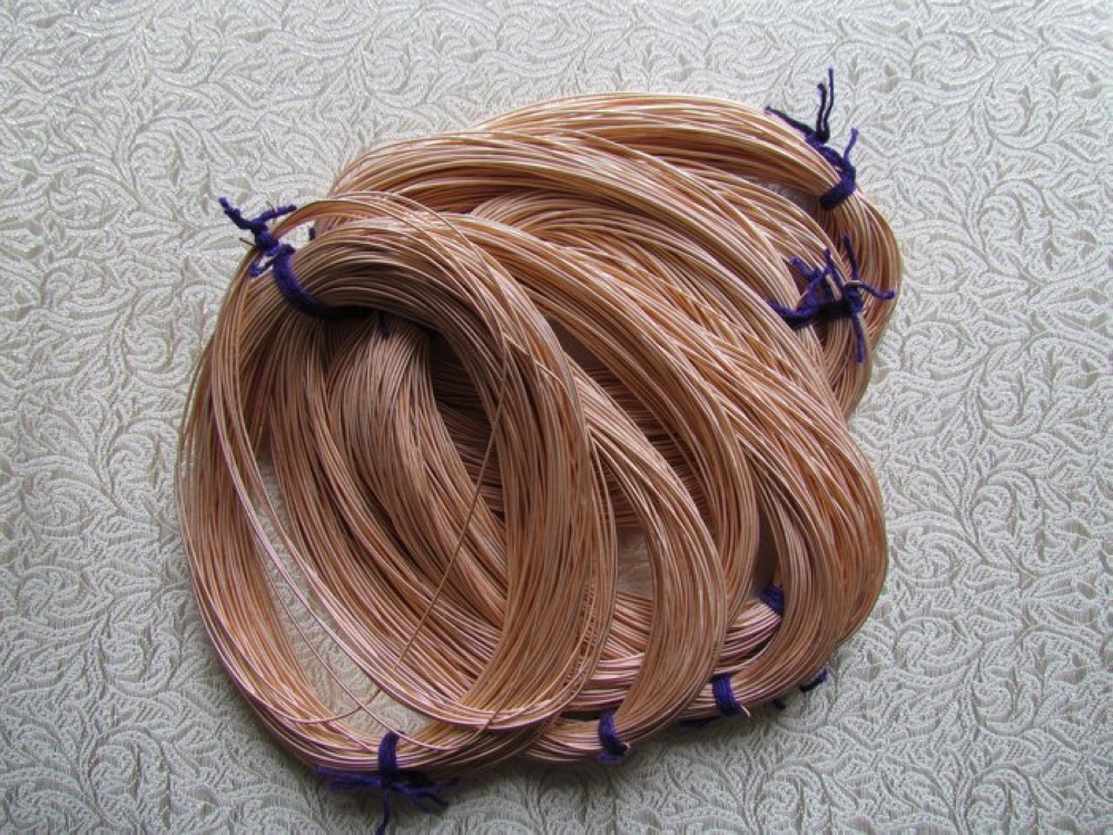 Канитель жесткая, розовое золото