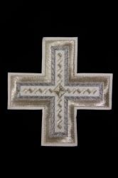 Крест 1 НОВГОРОД. КРЕСТ, белый с серебром,14,5 -16 см Крест 1 НОВГОРОД. КРЕСТ, белый с серебром,14,5 -16 см