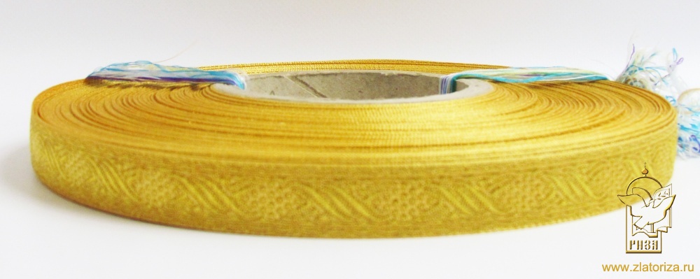 Галун КОСИЧКА, желтый с золотом, шир. 1,8 см, РА