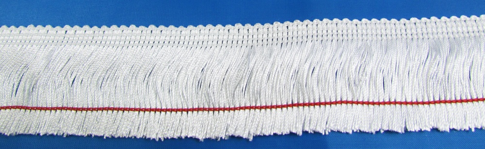 Бахрома цветная №38 белая (арт. 001, 25м)