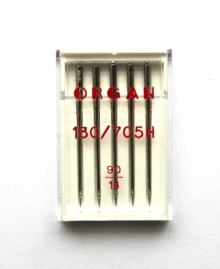 Иглы д/ швейных машин №90 ORGAN, 5 шт. в упаковке