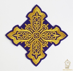 Крест Престол/Жертвенник ВИЗАНТИЯ , фиолет с золотом, 18 см ВИО Крест Престол/Жертвенник ВИЗАНТИЯ , фиолет с золотом, 18 см ВИО