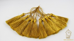 Кисть декоративная, золото, длина 10,5 см, арт. 2232 Кисть декоративная, золото, длина 10,5 см, арт. 2232