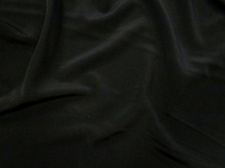 Мокрый шелк ПРЕМИУМ, черный, шир. 170 см, Индонезия