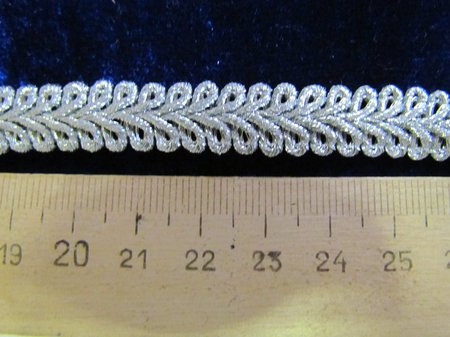 Тесьма серебро 57