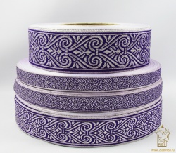 Галун АФИНЫ, фиолетовый с серебром, шир. 2,2 см, РА Галун АФИНЫ, фиолетовый с серебром, шир. 2,2 см, РА