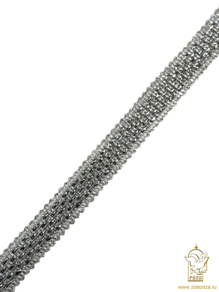 Тесьма серебро 37