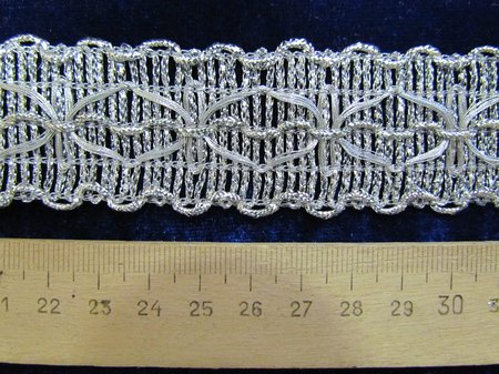 Тесьма серебро 70