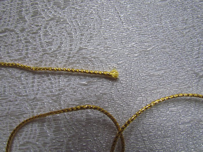 Шнур отделочный, золотой, круглый, 1,5 мм, в мотке 50 м