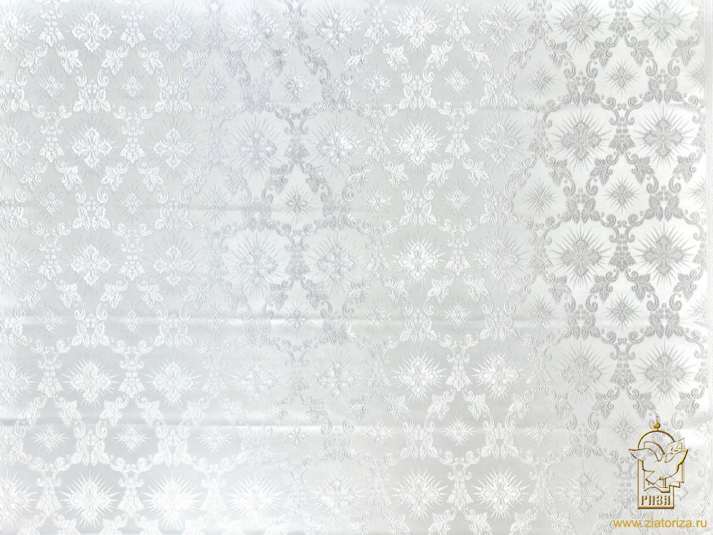 Шелк ЛОЗА, белый, шир. 150 см, Рахманово