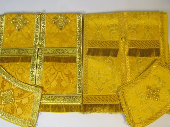 Епитрахиль + поручи, желтый, шелк