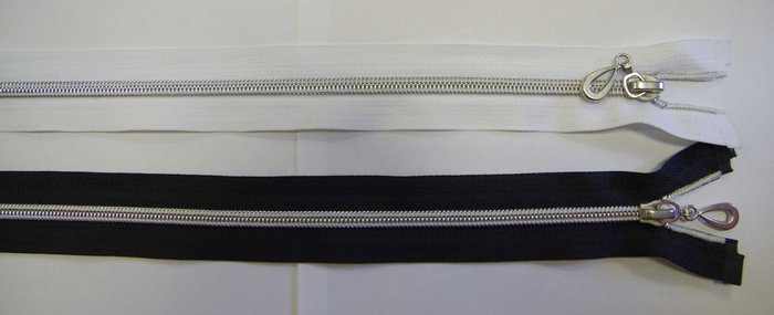 Молния Спираль с напылением, разъемная, дл. 80 см, черная