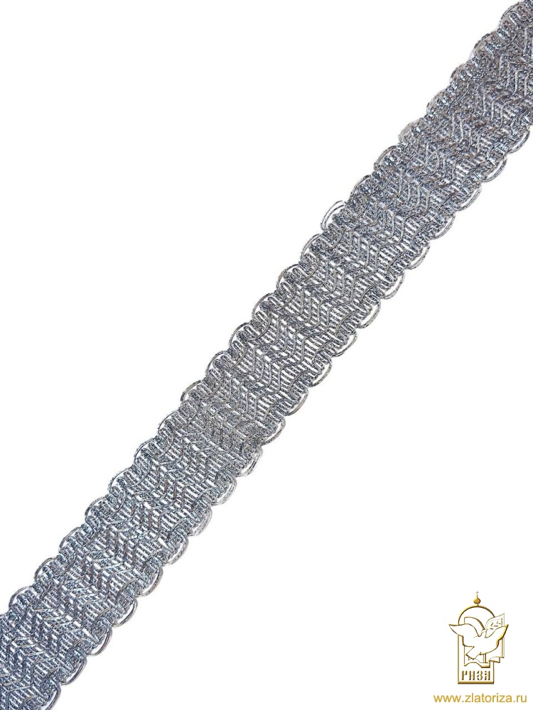 Тесьма серебро 68