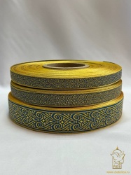 Галун АФИНЫ, синий с золотом, шир. 2,2 см, РА Галун АФИНЫ, синий с золотом, шир. 2,2 см, РА