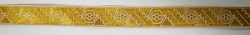 Галун ДУБОК, белый с золотом, шир. 2,3 см, ФР