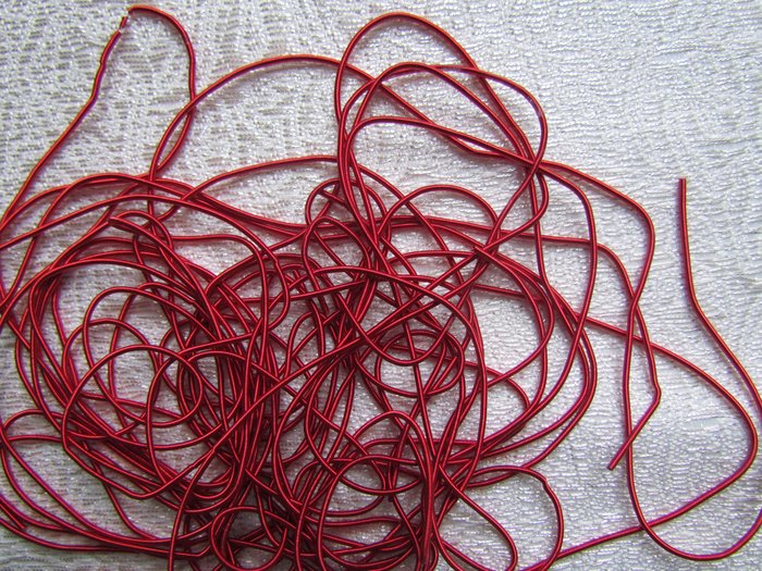 Канитель 49К красная матовая