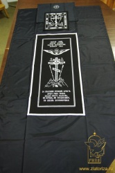 Погребальный набор монашеский три предмета, покрывало 210 х 110 см, наличник, наволочка 52 х 43 см, полиэстр