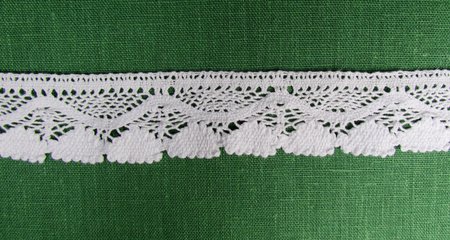 Кружево 110, плетеное, белое