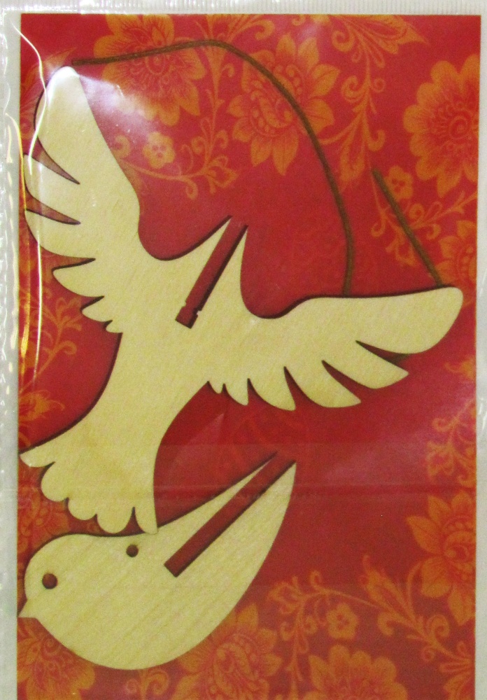 Пасхальный сувенир Птичка (дерево,фанера)
