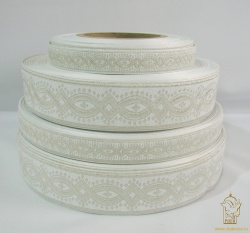 Галун КОСТРОМА, белый со светлым серебром, шир. 5 см, РА Галун КОСТРОМА, белый со светлым серебром, шир. 5 см, РА