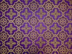 Парча ПОДСОЛНУХ, фиолетовая с золотом, шир. 150 см, Рахманово Парча ПОДСОЛНУХ, фиолетовая с золотом, шир. 150 см, Рахманово