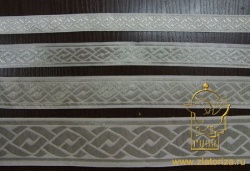 Галун Ногинск ПЛЕТЕНКА белый со светлым серебром, шир. 1,7 см Галун Ногинск ПЛЕТЕНКА белый со светлым серебром, шир. 1,7 см