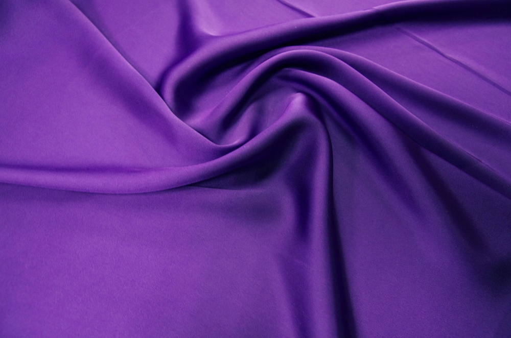 Шелк фиолетовый, искусственный, шир. 150 см
