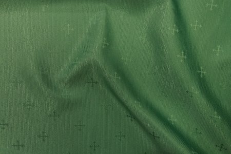 Подкладочная, жаккард церковный, зеленая, шир. 185 см. , полиэстр