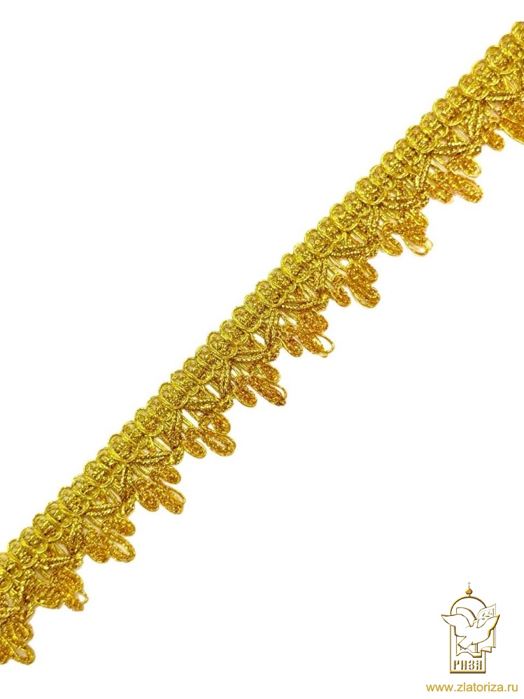 Тесьма золото 52, арт. 734, Z1497, 20 м в упаковке