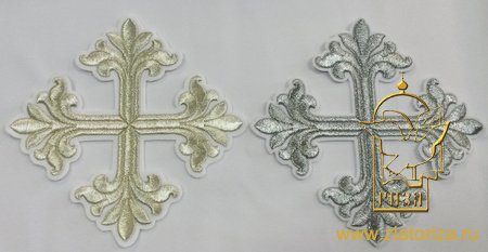 Набор крестов, иерейский, ВИФЛЕЕМ, белый с серебром, 14 шт, арт. 22783