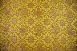 Парча СТАРИННАЯ, желтая с горчичной обводкой, с золотом, шир. 300 см Парча СТАРИННАЯ, желтая с горчичной обводкой, с золотом, шир. 300 см