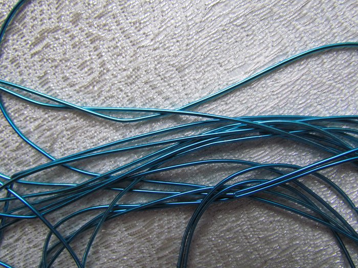 Канитель 52К бирюза голубая