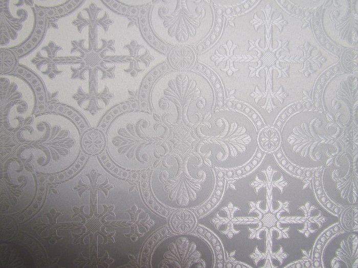 Шелк ЕКАТЕРИНА, белый, шир. 150 см, Рахманово