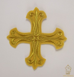 Крест 1 СОФИЯ горчица с золотом, 14,5 -16 см Крест 1 СОФИЯ горчица с золотом, 14,5 -16 см